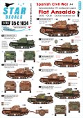 STAR DECALS[SD35-C1024] 1/35 WWII スペイン内戦 #4 フィアット・アンサルド CV.33/35/火炎放射戦車 デカールセット