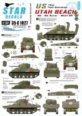 STAR DECALS[SD35-C1027] 1/35 WWII米 第70戦車大隊 ユタビーチ M4,M4ドーザー,M4A1DD