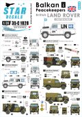 STAR DECALS[SD35-C1028] 1/35 バルカン半島の平和維持部隊#5 イギリス軍のランドローバーディフェンダー