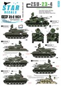 STAR DECALS[SD35-C1031]1/35 ZSU-23-4シルカ自走対空砲 デカールセット ソ連、ロシア