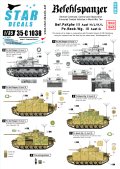 STAR DECALS[SD35-C1038]1/35 WWII独 III号指揮/観測戦車 デカールセット J/K/L型,G型