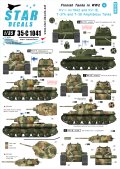 STAR DECALS[SD35-C1041]1/35 WWIIのフィンランド戦車 #5 デカールセット KV-1,水陸両用戦車