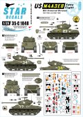 STAR DECALS[SD35-C1048]1/35 WWII米 第6機甲師団のM4A3E8イージーエイト デカールセット