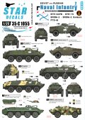 STAR DECALS[SD35-C1055]1/35 ソビエト/ロシア軍の海軍歩兵 #2 BTR,BRDM デカールセット