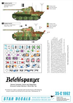 画像2: STAR DECALS[SD35-C1062]1/35 WWII独 指揮戦車 #6 パンターD/A型 デカールセット