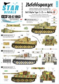 STAR DECALS[SD35-C1063]1/35 WWII独 指揮戦車 #7 武装親衛隊のティーガーI/II
