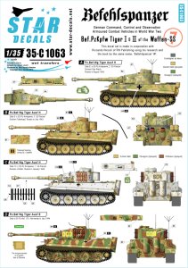 画像1: STAR DECALS[SD35-C1063]1/35 WWII独 指揮戦車 #7 武装親衛隊のティーガーI/II (1)