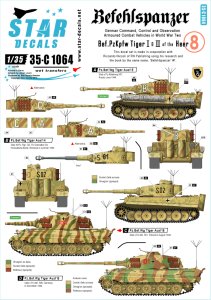 画像1: STAR DECALS[SD35-C1064]1/35 WWII独 指揮戦車 #8 国防軍のティーガーI/II (1)