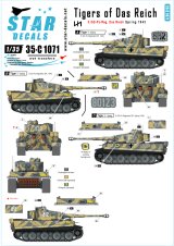 STAR DECALS[SD35-C1071]1/35 WWII独 ダス・ライヒ師団第8中隊のティーガーI 1943春
