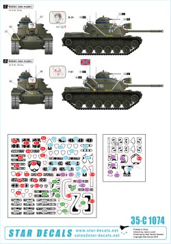 画像2: STAR DECALS[SD35-C1074]1/35 米海兵隊のM48A3後期型 ベトナム戦 第1戦車大隊
