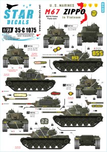 画像1: STAR DECALS[SD35-C1075]1/35 米海兵隊のM67 ジッポー 火炎放射器戦車 ベトナム戦争 (1)