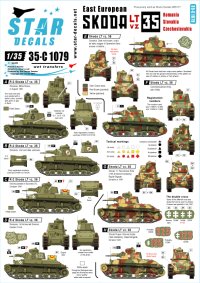 STAR DECALS[SD35-C1079]1/35 スコダLTvz35 ルーマニア、チェコスロバキア、スロバキア