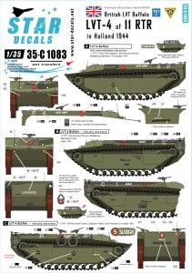 画像1: STAR DECALS[SD35-C1083]1/35 WWII英 北西ヨーロッパのウォーターバッファロー #2 LVT-4 (1)