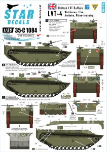 画像1: STAR DECALS[SD35-C1084]1/35 WWII英 北西ヨーロッパのウォーターバッファロー #3 LVT-4 (1)