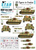 STAR DECALS[SD35-C1091]1/35 武装親衛隊のティーガー#3 SS第101重戦車第3中隊