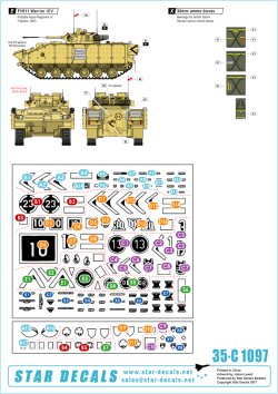 画像2: STAR DECALS[SD35-C1097]1/35 イラク戦争の英軍AFV#2 ウォリアー,フクスNBC,シミター