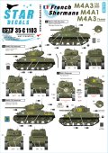 STAR DECALS[SD35-C1103]1/35 自由フランス軍のシャーマン#2 M4A3,M4A3 105mm, M4A3(76)