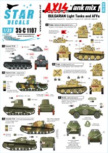 画像1: STAR DECALS[SD35-C1107]1/35 ブルガリア軍の軽戦車とAFV (1)