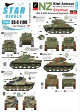 STAR DECALS[SD35-C1109]1/35 キウィアーマー#2 ニュージーランド軍第18,20機甲連隊のシャーマン