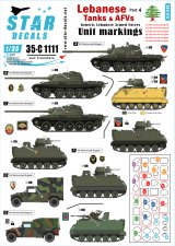 STAR DECALS[SD35-C1111]1/35 レバノンの戦車と装甲車両デカールセット#4 汎用部隊マーキング1