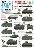 STAR DECALS[SD35-C1112]1/35 レバノンの戦車と装甲車両デカールセット#5 汎用部隊マーキング2