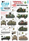 STAR DECALS[SD35-C1113]1/35 レバノンの戦車と装甲車両デカールセット#6 汎用部隊マーキング3