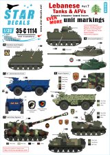 STAR DECALS[SD35-C1114]1/35 レバノンの戦車と装甲車両デカールセット#7 汎用部隊マーキング4