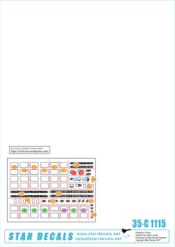 画像2: STAR DECALS[SD35-C1115]1/35 レバノンの戦車と装甲車両デカールセット#8 車両ナンバーセット