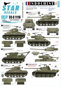 STAR DECALS[SD35-C1116]1/35 インドシナ紛争 #2 M36B2,M4,パンター等