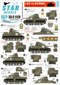 画像1: STAR DECALS[SD35-C1120]1/35 ビルマ戦線の英軍M3リー (1)