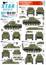 STAR DECALS[SD35-C1121]1/35 ビルマ戦線の英軍M4Mk.V(M4A4)
