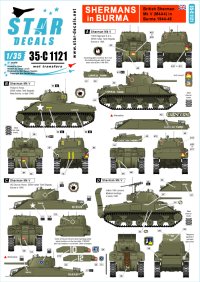 STAR DECALS[SD35-C1121]1/35 ビルマ戦線の英軍M4Mk.V(M4A4)