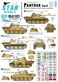 STAR DECALS[SD35-C1122]1/35 WWII独 武装親衛隊のパンター #6 パンターD型