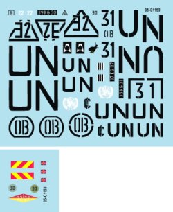 画像2: STAR DECALS[SD35-C1159]1/35 ボスニア平和維持軍＃8　ボスニアでのチェシャー連隊所属の「ホワイトウォーリア」