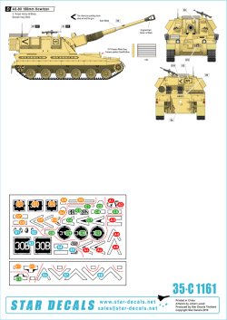 画像2: STAR DECALS[SD35-C1161]1/35 中近東におけるイギリス王立砲兵連隊　1991年湾岸戦争でのイギリス軍所属のＭ１０９　2003年イラク戦争でのＡＳー９０