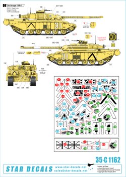 画像2: STAR DECALS[SD35-C1162]1/35 チャレンジャーI. RSDG  - 湾岸戦争1991年の王室スコットランドドラグーンガード