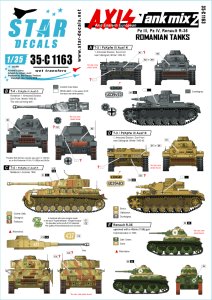 画像1: STAR DECALS[SD35-C1163]1/35 枢軸軍に参加した東ヨーロッパの戦車＃2　第二次世界大戦時のルーマニア陸軍戦車 (1)
