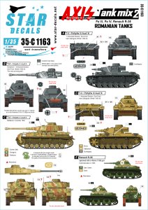 画像1: STAR DECALS[SD35-C1163]1/35 枢軸軍に参加した東ヨーロッパの戦車＃2　第二次世界大戦時のルーマニア陸軍戦車 (1)