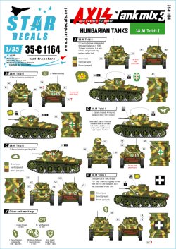 画像1: STAR DECALS[SD35-C1164]1/35 枢軸軍に参加した東ヨーロッパの戦車＃3　第二大戦に於けるハンガリーの戦車