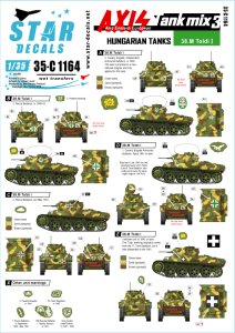 画像1: STAR DECALS[SD35-C1164]1/35 枢軸軍に参加した東ヨーロッパの戦車＃3　第二大戦に於けるハンガリーの戦車 (1)