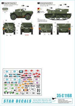 画像2: STAR DECALS[SD35-C1168]1/35 イギリス連邦共同体のマーキング　朝鮮戦争1950-53年　チャーチル、ジープ、ユニバーサルキャリア、クロムウェル、ディンゴ SC