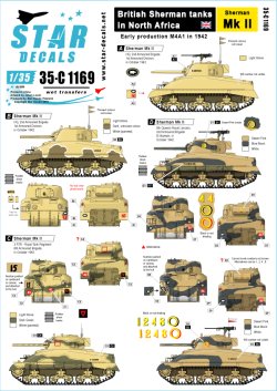 画像1: STAR DECALS[SD35-C1169]1/35 北アフリカにおける英国陸軍のシャーマン　シャーマンMk II（1942年）編
