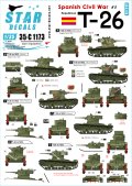 STAR DECALS[SD35-C1173]1/35 スペイン内戦＃5　T-26　共和党側のT-26m / 1933年