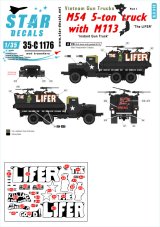 STAR DECALS[SD35-C1176]1/35 現用 米 ベトナム戦争 ベトナムにおけるガントラック#1 M54 5トントラックにM113車体を載せたガントラック THE LIFER(無期懲役囚)