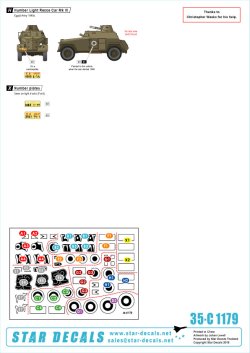 画像2: STAR DECALS[SD35-C1179]1/35 戦後 中東地域1948年 #1 エジプト陸軍の戦車　戦車と装甲車のマーキング集 M3ハーフトラック　パーソナルキャリアー他