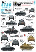 STAR DECALS[SD35-C1181]1/35 WWII ドイツ 第18装甲擲弾兵師団 #1 1941〜43年 II号戦車A〜C型及びF型、IV号戦車D型、F2型