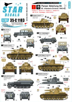 画像1: STAR DECALS[SD35-C1183]1/35 WWII ドイツ ブラウ作戦とスターリングラード #1 II号戦車F型、III号戦車J型、MB170VK、キューベルワーゲン他