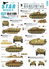 STAR DECALS[SD35-C1185]1/35 WWII ドイツ ベルリン攻防戦 #4 ハノマークD型カノーネンワーゲン、III号突撃G型他