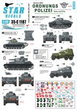 STAR DECALS[SD35-C1187]1/35 WWII ドイツ 秩序警察所属の装甲車 #2 戦車と装甲車のマーキング集　BA-10M、IV号戦車F型他
