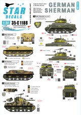 STAR DECALS[SD35-C1188]1/35 WWII ドイツ ドイツ軍のM4シャーマン/ドイツ軍に鹵獲され再就役したシャーマン M4、M4A1、M4A3(W)